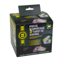 2 Poste appatage+tapette souris