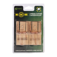 2 houten muizenvallen