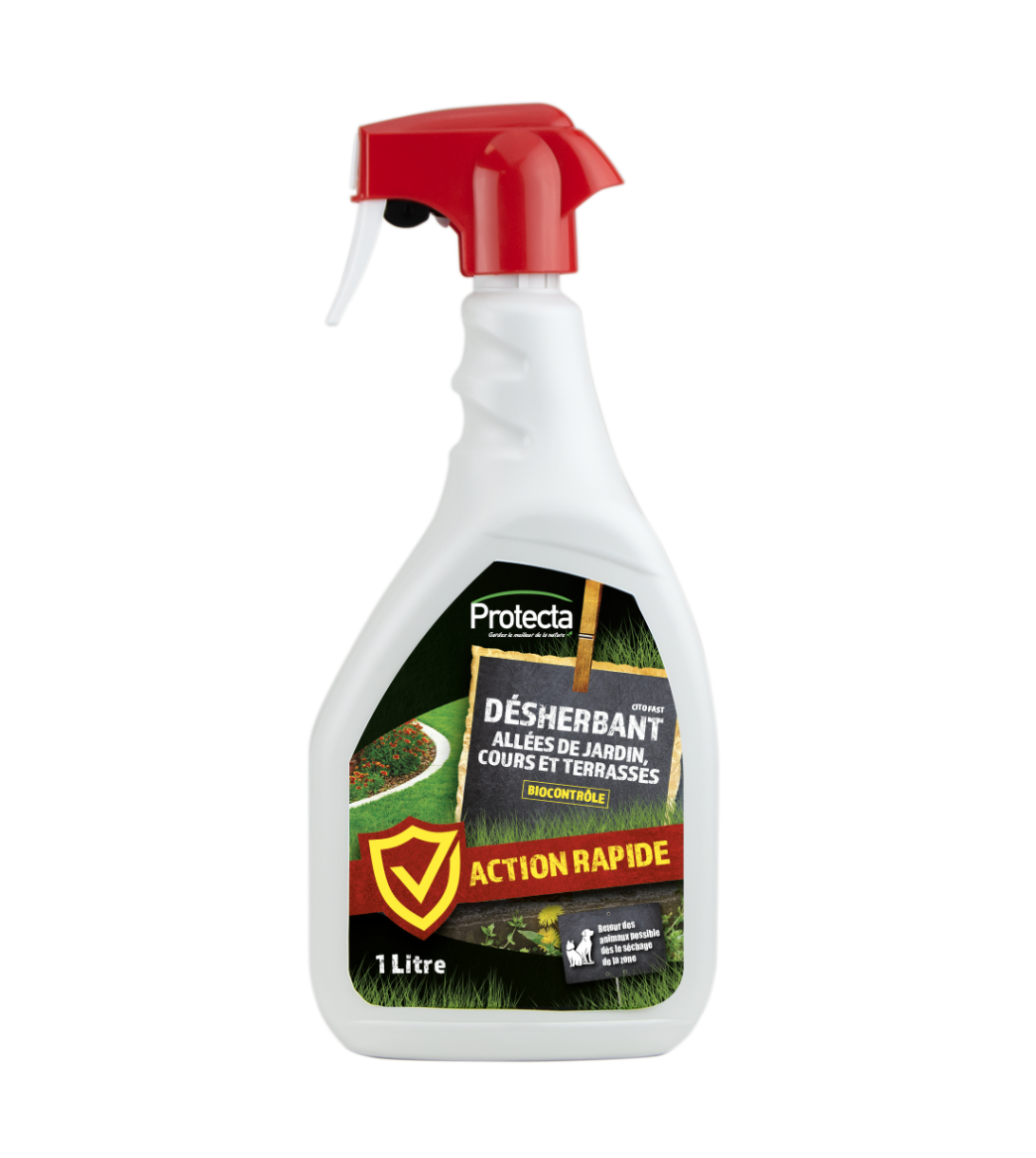 DESHERBANT ALLÉES DE JARDIN, COURS, TERRASSES SPRAY 1 L