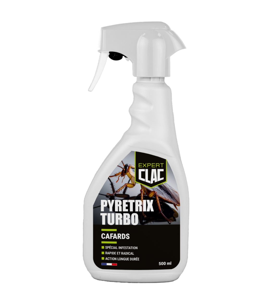 Spray Anti-Cafards et Blattes 500 ml - Adultes et Larves - Pyretrix Turbo main product photo