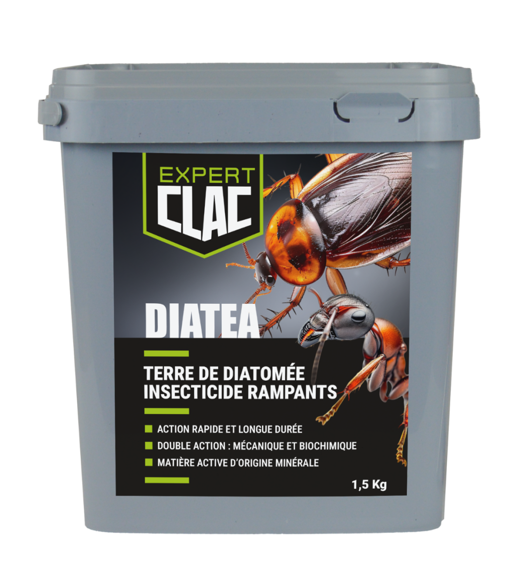 Terre de Diatomée Insecticide contre Fourmis, Cafards, Puces et Insectes Rampants – 1,5 kg main product photo